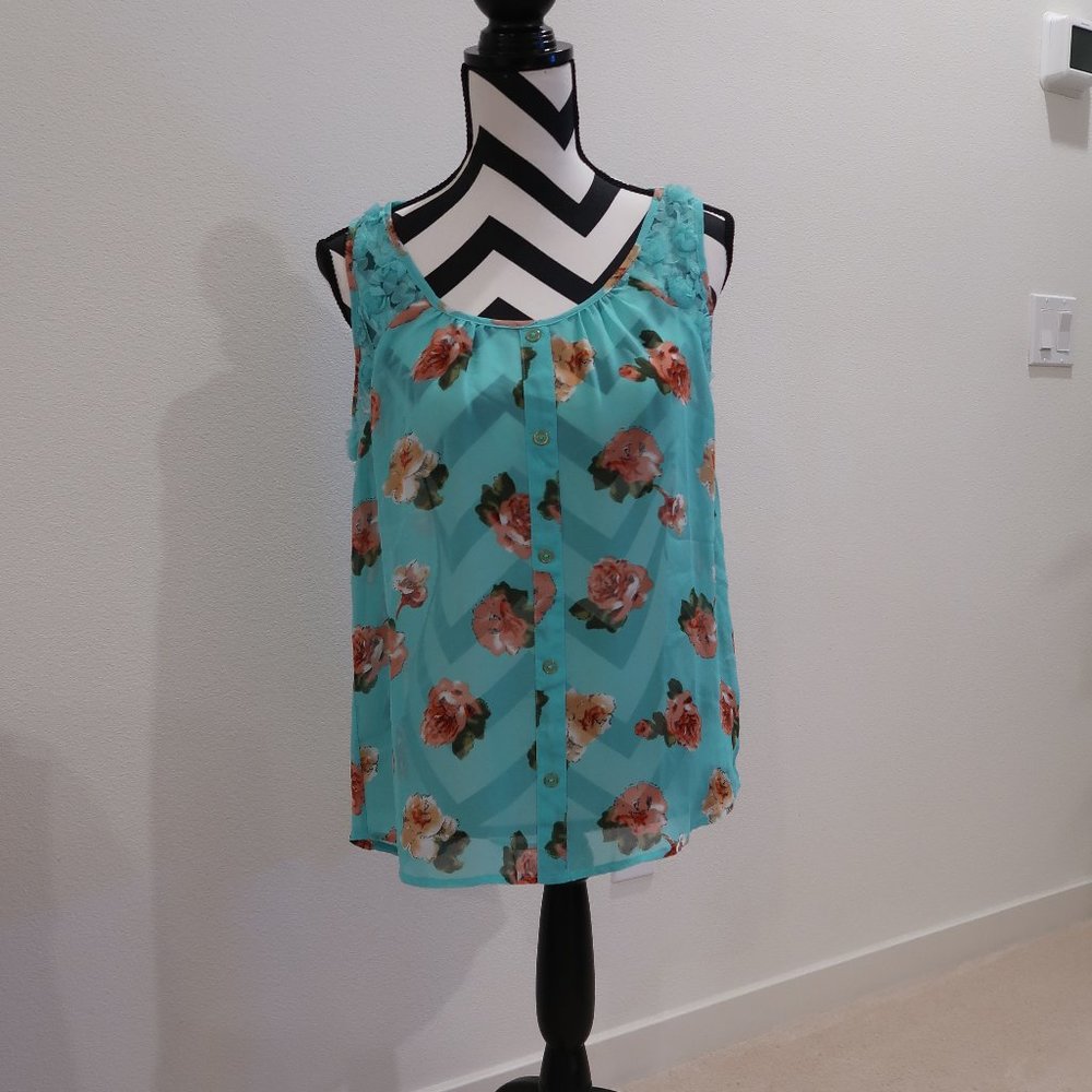 Floral Sleeveless Top